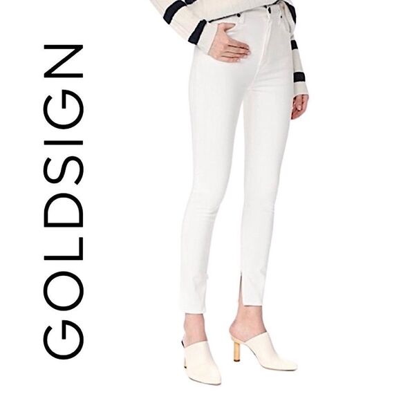 GOLDSIGN WHITE SKINNY JEANS - Picture 9 of 9
